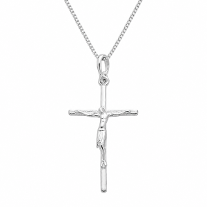 Colar Masculino 70cm Crucifixo em Prata 925