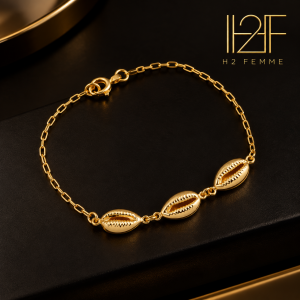 Pulseira Dourada de Búzios