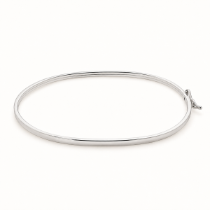 Pulseira Bracelete Oval em Prata 925